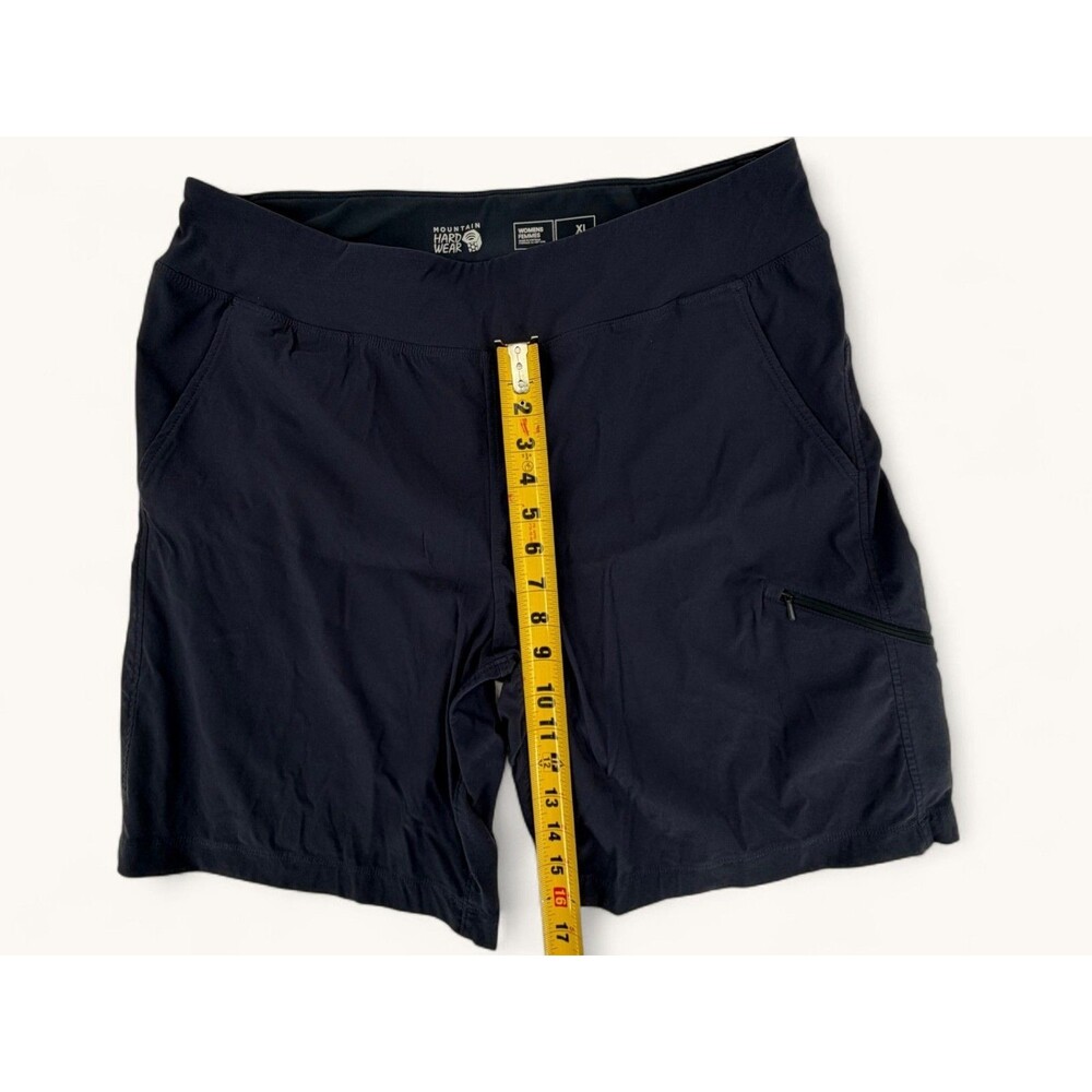 Mountain Hardwear Womens Shorts XL Navy Blue Pockets Zipper Hiking Activewear - Picture 11 of 15